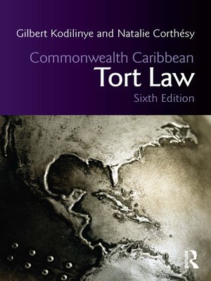 cover image of Commonwealth Caribbean Tort Law